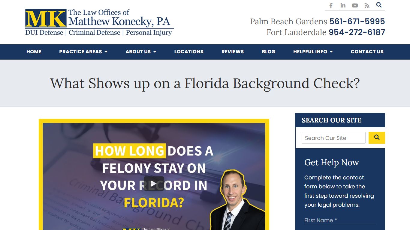 What Shows up on a Florida Background Check?